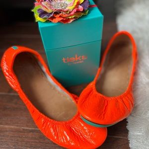 Outrageous Orange Tieks - Size 10